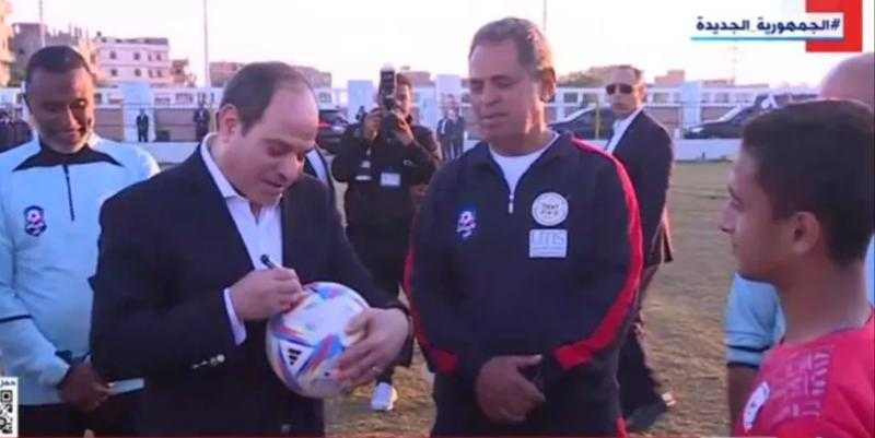 بالفيديو.. كواليس زيارة الرئيس السيسي لـ نادي شربين الرياضي