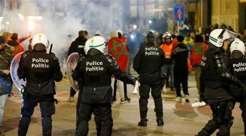 بعد تأهل المغرب.. بلجيكا تعتقل 18 مشجعا في بروكسل بسبب الاحتفالات