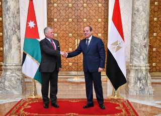 السيسي وملك الأردن يتوافقان حول تعزيز جهود تقديم الدعم الكامل للأشقاء في فلسطين