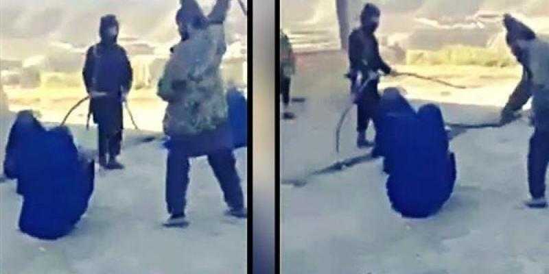 طالبان تجلد سيدة أفغانية خرجت للسوق من دون محرّم | فيديو