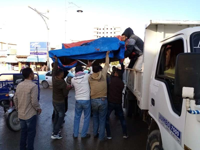 إشغالات الطرق- صورة أرشيفية
