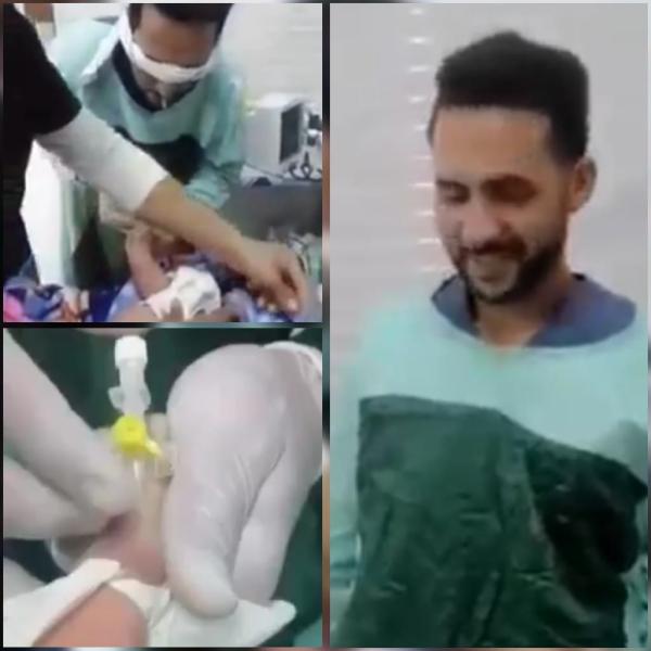 صورة من الفيديو للممرض
