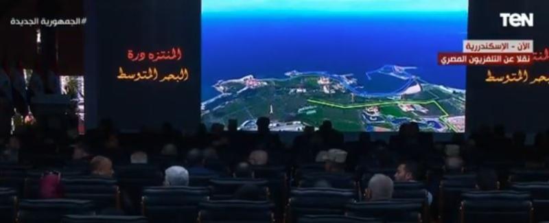 الرئيس السيسي يشاهد فيلما تسجيليا عن تطوير المنتزه.. «فيديو»