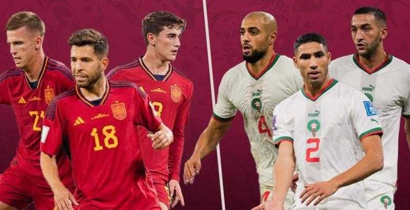 بث مباشر مشاهدة مباراة المغرب وإسبانيا اليوم في كأس العالم