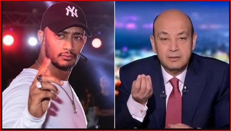 عمرو أديب ومحمد رمضان 