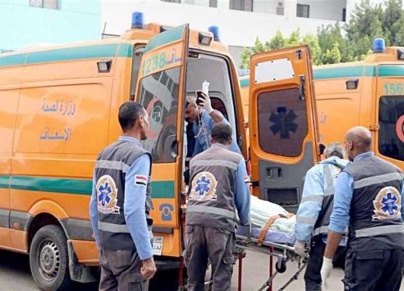 وفاة عاملين وإصابة 11 آخرين في انقلاب سيارة خردة بالقنطرة شرق
