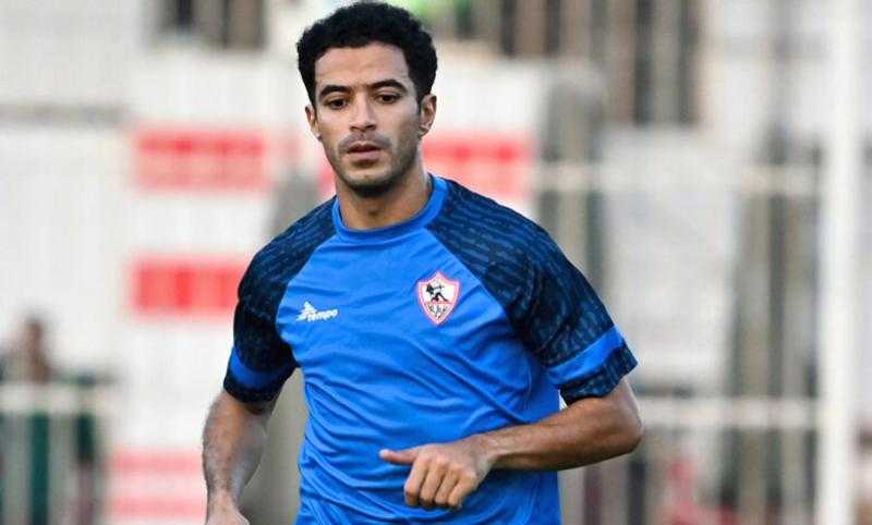 تدريبات خاصة لـ عمر جابر  بالكرة في مران الزمالك