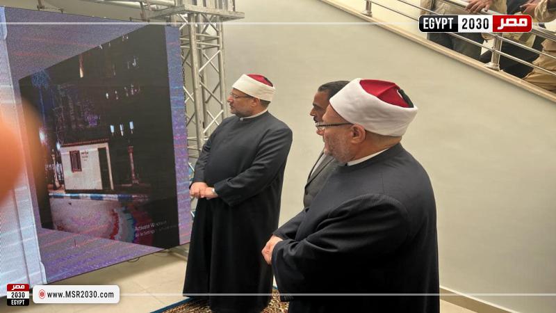المفتي خلال افتتاحه فرع دار الإفتاء بمطروح