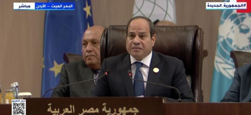 السيسي: نجاح العراق نجاح لنا جميعا ونؤكد دعم مصر الكامل لها