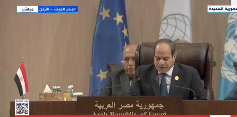 السيسي: نرفض أي تدخل خارجي في شؤون العراق