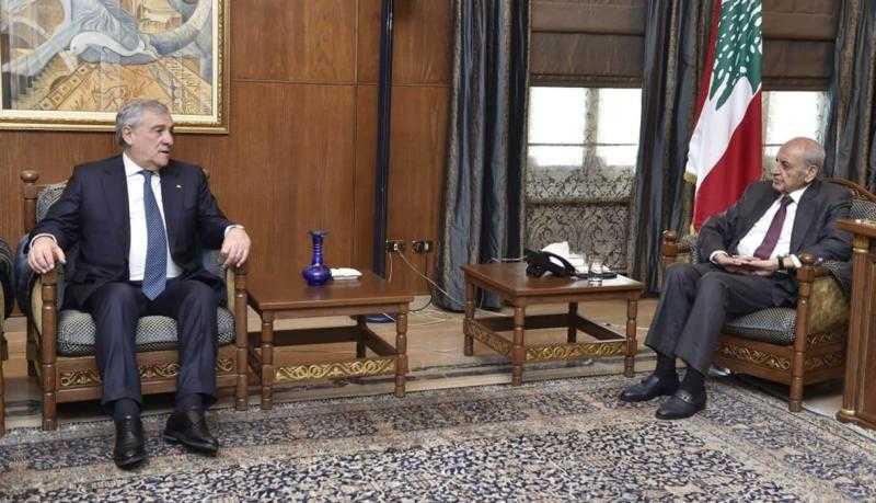 تفاصيل اجتماع رئيس النواب اللبناني مع وزير خارجية إيطاليا