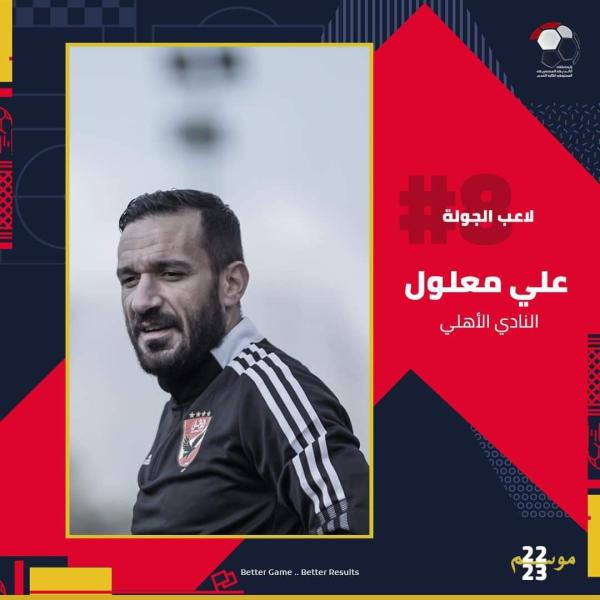 علي معلول لاعب الجولة الثامنة في الدوري الممتاز