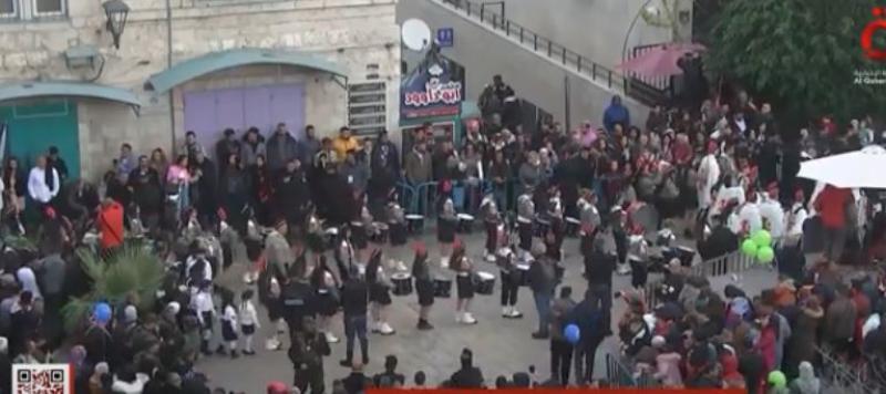 شاهد.. احتفالات الفلسطينيين بعيد القيامة في كنيسة المهد ببيت لحم