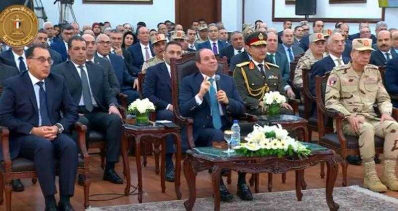 السيسي: «لو حد شال 10% من إيرادات قناة السويس كان زمان معانا 50 مليار دولار».. فيديو