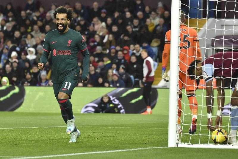 صلاح يتألق ويحرز ويصنع في فوز ليفربول أمام أستون فيلا بالدوري الإنجليزي