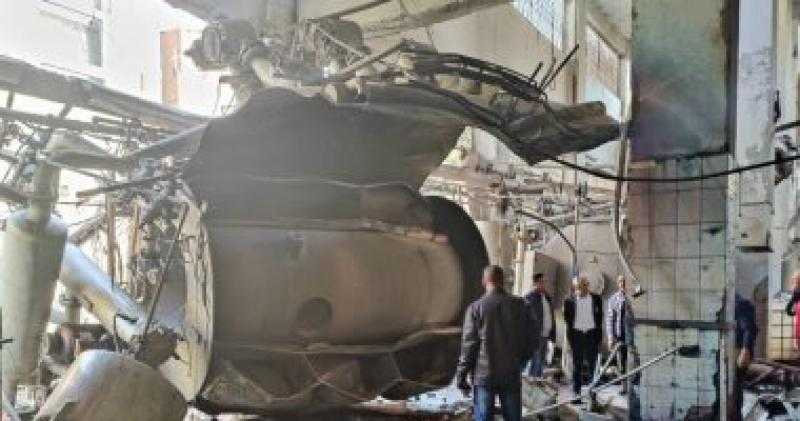 إصابة 6 أشخاص بحروق في انفجار غلاية داخل مصبغة بالمحلة