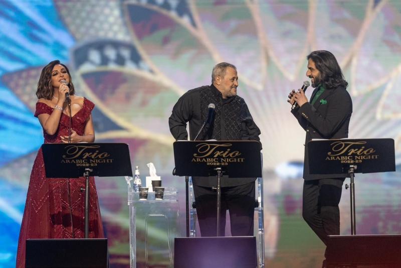 أنغام وجورج وسوف في صدارة التريند بعد غنائهما معًا ”أي دمعة حزن لا”