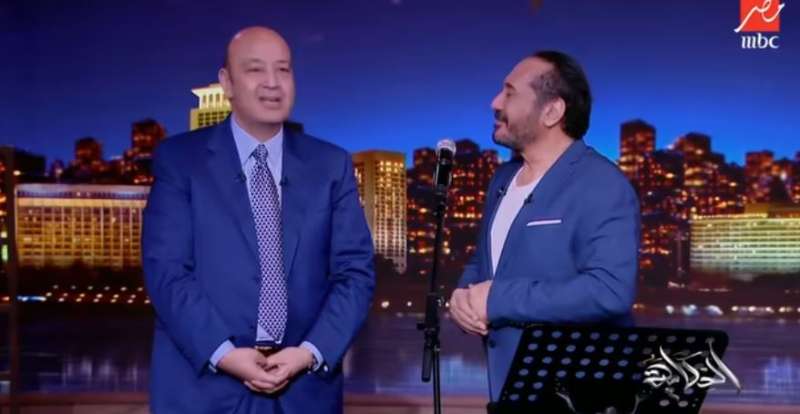 عمرو أديب وعلي الحجار