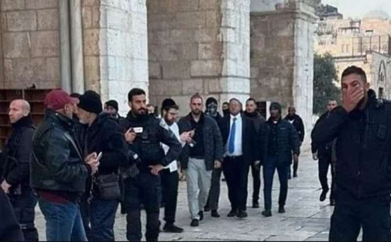 اقتحام وزير أمن الاحتلال الإسرائيلي للمسجد الأقصى