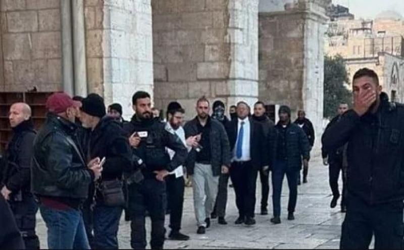 تفاصيل اقتحام وزير أمن الاحتلال الإسرائيلي للمسجد الأقصى «فيديو»