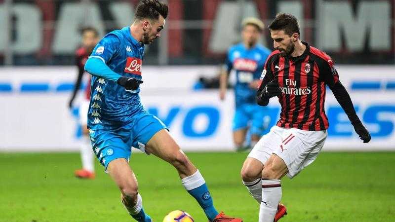 موعد مباراة ميلان ونابولي في قمة دوري أبطال أوروبا والقنوات الناقلة