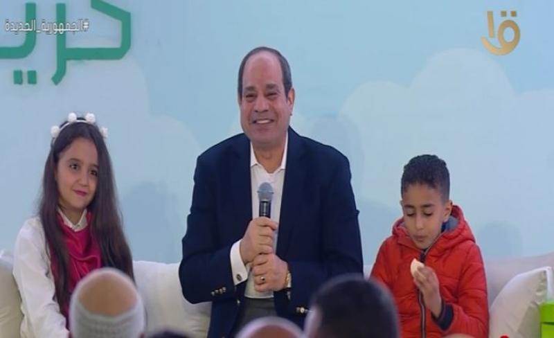 السيسي: «الصعايدة جدعان وأهل عزة»