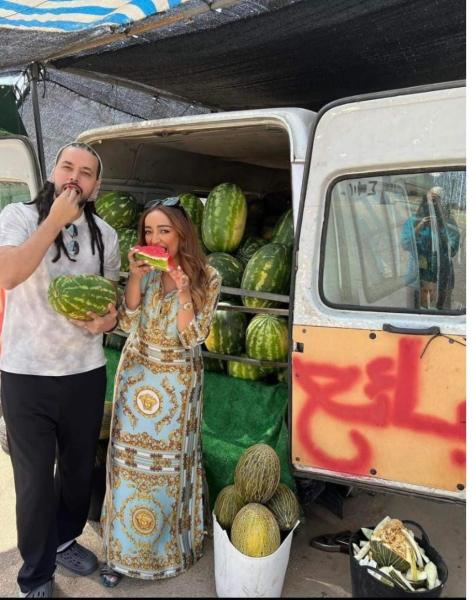 عبدالفتاح الجريني وزوجته