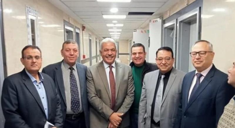 نائب رئيس جامعة الأزهر يتابع أعمال التطوير بمستشفى سيد جلال