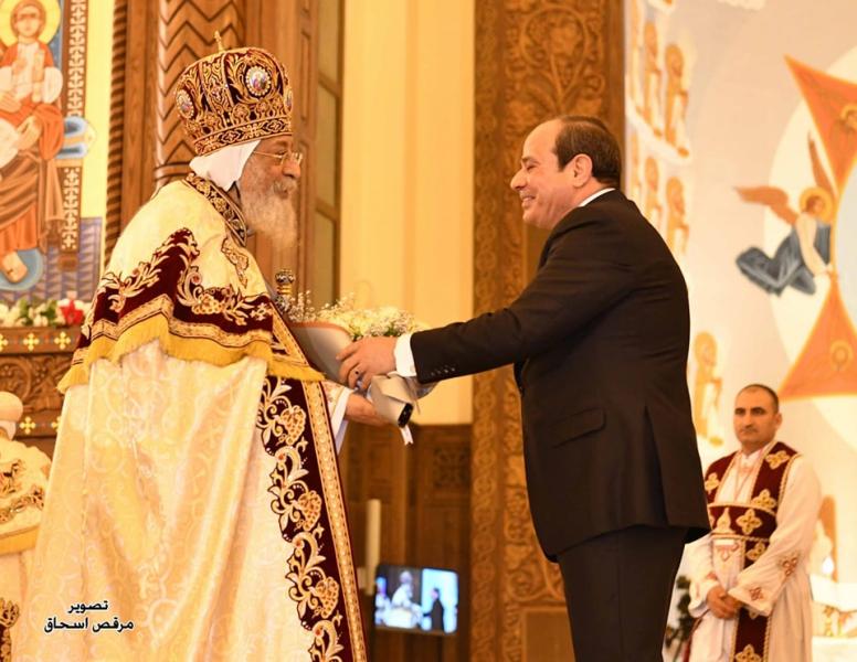السيسي والبابا تواضروس 