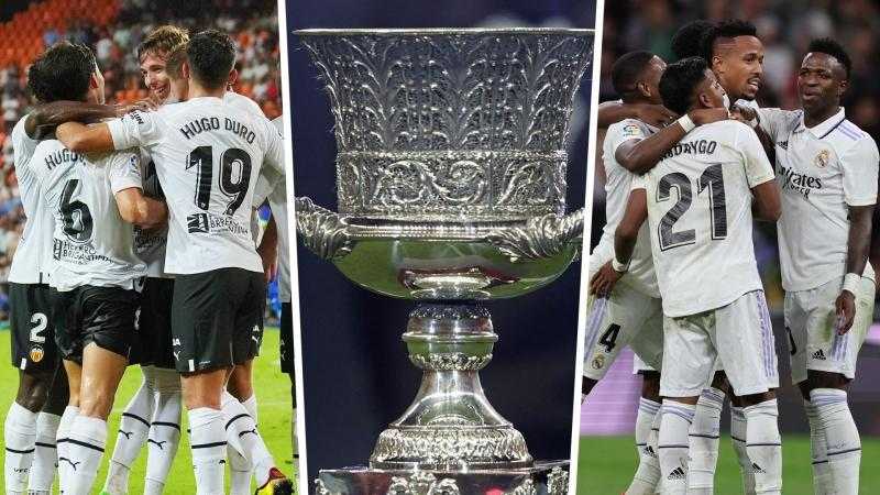 بث مباشر .. مباراة ريال مدريد وفالنسيا في كأس السوبر الإسباني