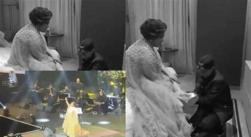 حسام بيلبسها الجزمة.. صورة لـ شيرين عبد الوهاب تثير الجدل