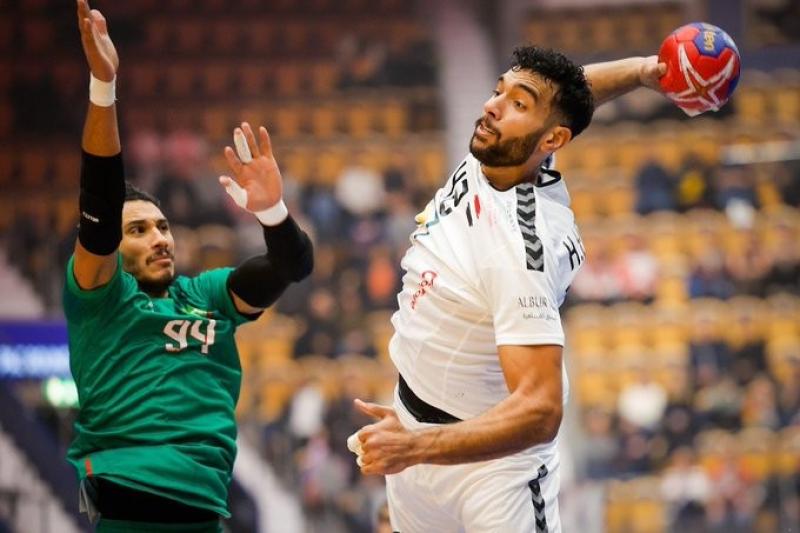 قداح هداف مباراة مصر والمغرب في مونديال اليد