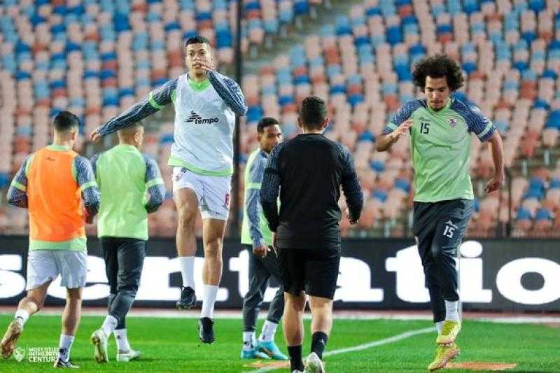 شاهد.. إحماءات الزمالك قبل مواجهة بيراميدز