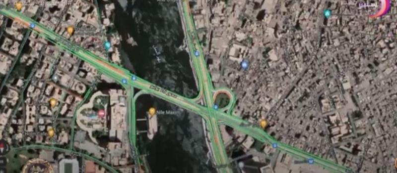 تفاصيل الحالة المرورية عبر تطبيق «جوجل ماب».. فيديو