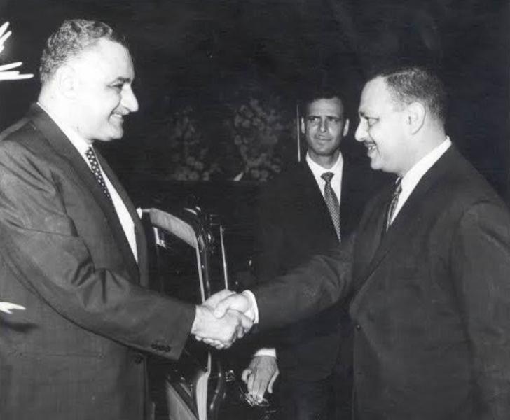 سامي شرف والرئيس جمال عبد الناصر