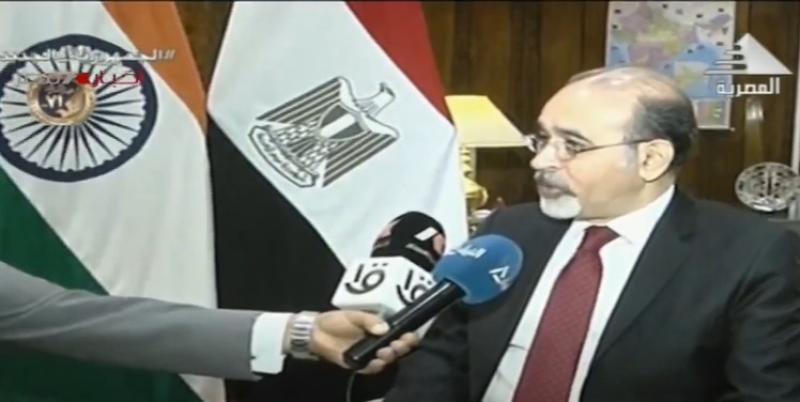 سفيرنا بالهند: السيسي أول رئيس في تاريخ مصر يحضر الاحتفالات بيوم الجمهورية.. «فيديو»