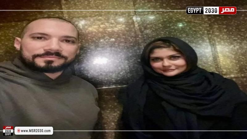 المذيعة إسراء خطاب وعبد الله رشدي