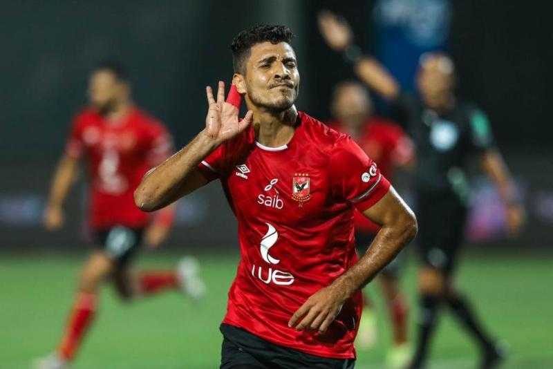 محمد شريف يحرز الهدف الأول في مرمى البنك بالدوري المصري