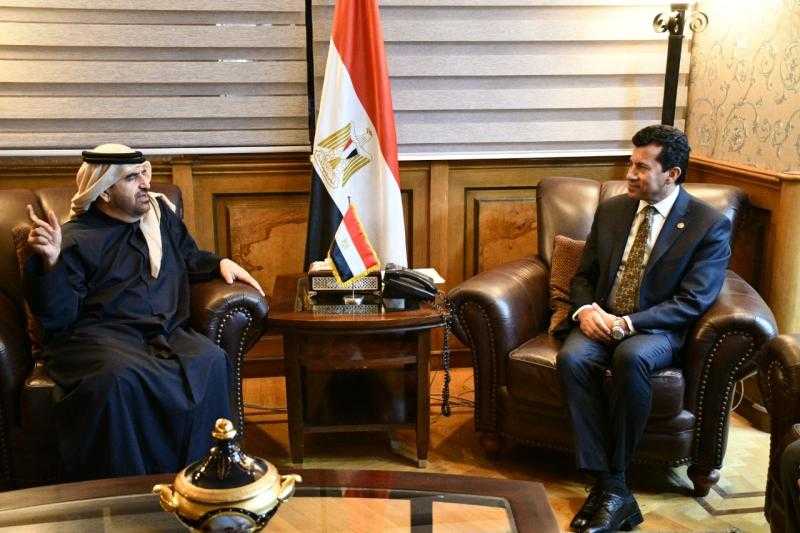 وزير الرياضة يلتقي المدير التنفيذي مؤسسة محمد بن راشد ال مكتوم للمعرفة