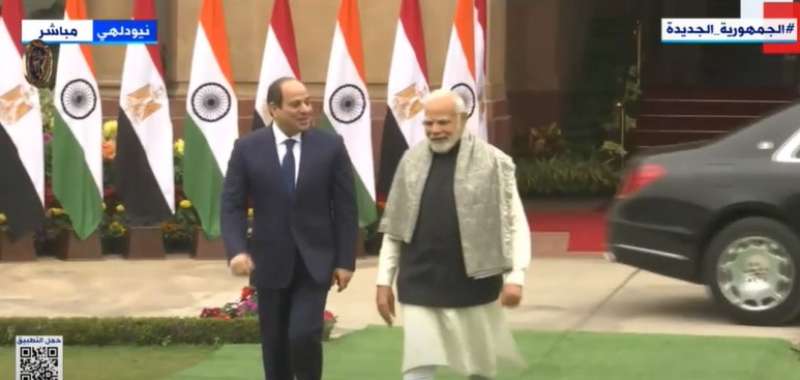 السيسي بصل قصر حيدر أباد