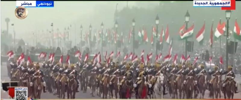 عزف السلام الوطني لمصر في احتفالات يوم الجمهورية بالهند.. «فيديو»