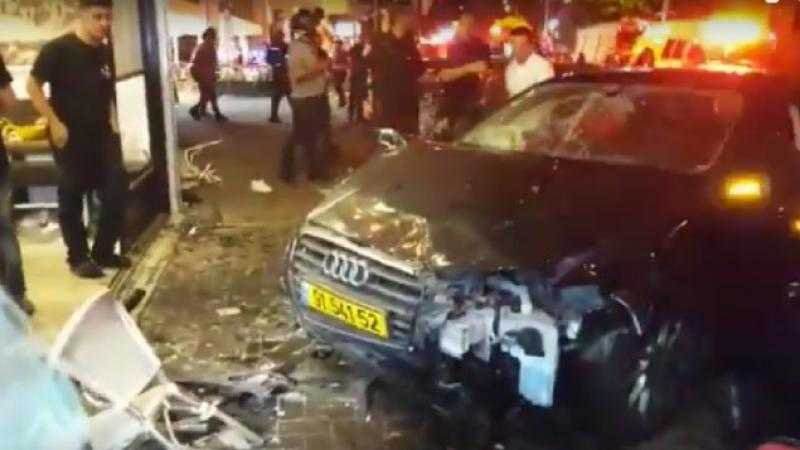 اللقطات الأولى لسيارة منفذ هجوم ⁧‫القدس‬⁩ المتسبب في مقتل وإصابة 18 إسرائيليًا