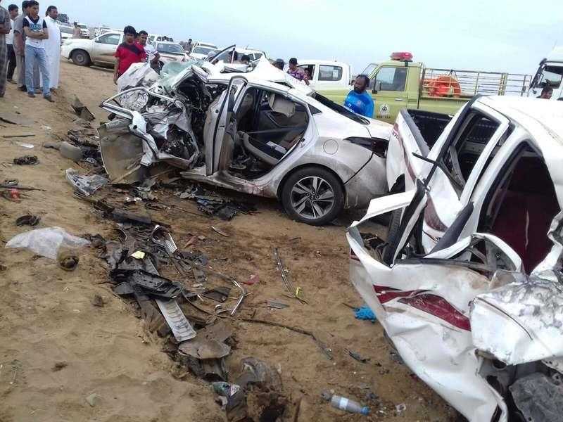 إصابة 12 شخصًا في حادث تصادم بين سيارتين بالفيوم