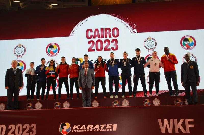 وزير الرياضة يهنىء أبطال الكاراتيه بالنتائج المميزة في بطولة البريميرليج الدولية