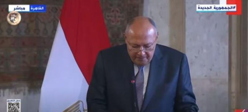 شكري: المباحثات مع وزير خارجية أمريكا عكست التقارب في المصالح الاستراتيجية