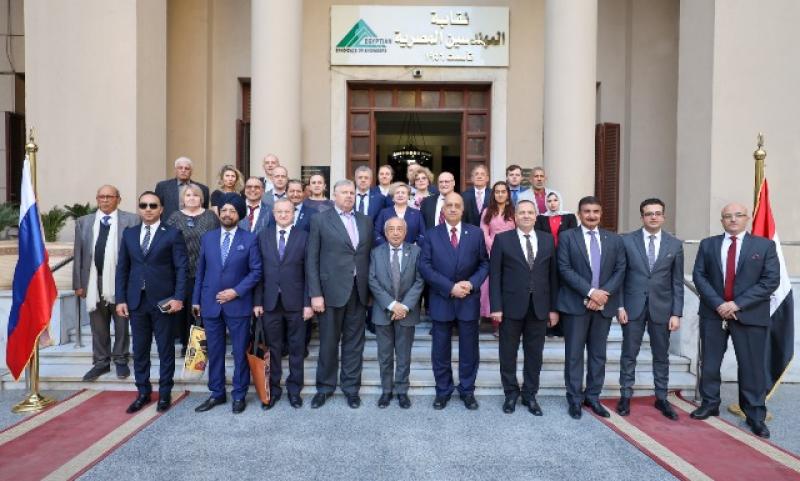 الوفد الروسي بنقابة المهندسين