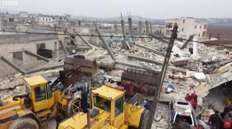 «بي بي سي»: زلزال تركيا وسوريا كان على عُمق 10 كيلومترات - فيديو
