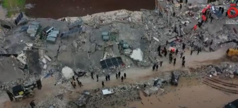 شاهد.. دمار شامل بالأحياء التركية عقب الزلزال «فيديو»