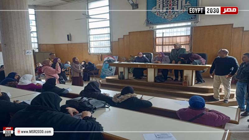 استمرار تفعيل مبادرة دواوين حكومية بلا أمية بأحياء الثغر