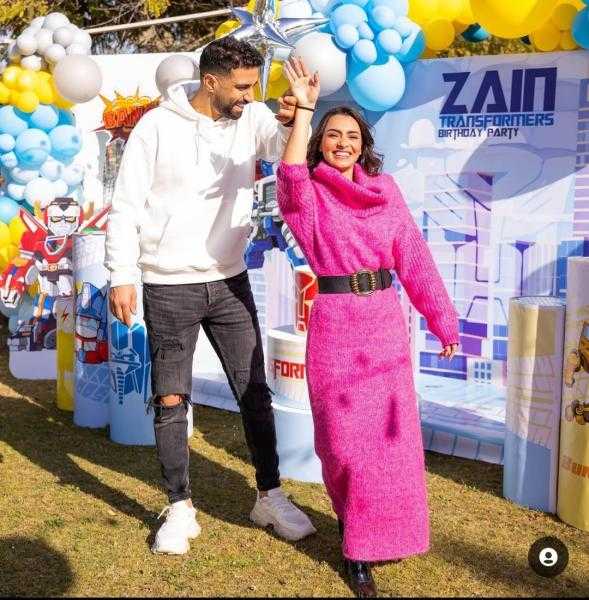 عصافير الحب.. كارمن سليمان تحتفل بعيد الحب مع زوجها